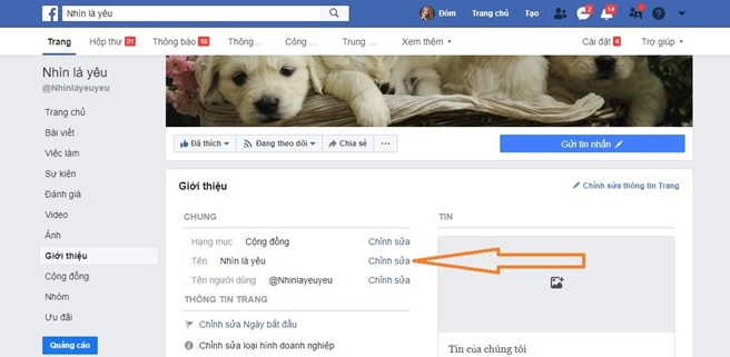 Cách đổi tên Fanpage Facebook trên điện thoại và máy tính 4 đổi tên fanpage facebook