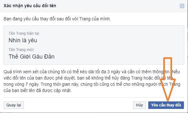 Cách đổi tên Fanpage Facebook trên điện thoại và máy tính 6 đổi tên fanpage facebook