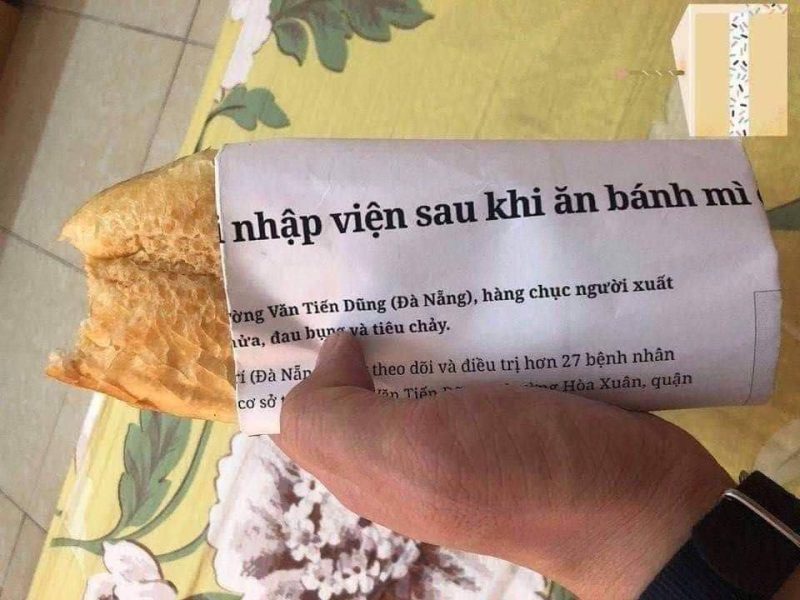 Nhập viện sau khi ăn bánh mì 1 Nhập viện sau khi ăn bánh mì